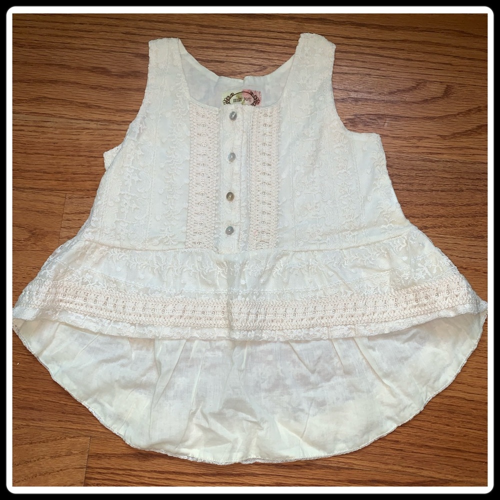 Joyfolie Mia Joy Sleeveless High low lace top